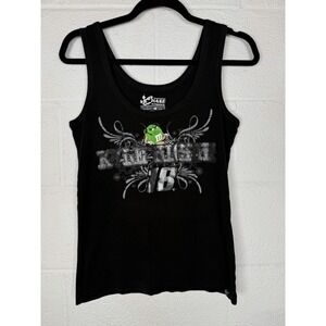 Kyle Busch 18 M&M's NASCAR Tank Top Black Double Sided Racing Graphic Size Small